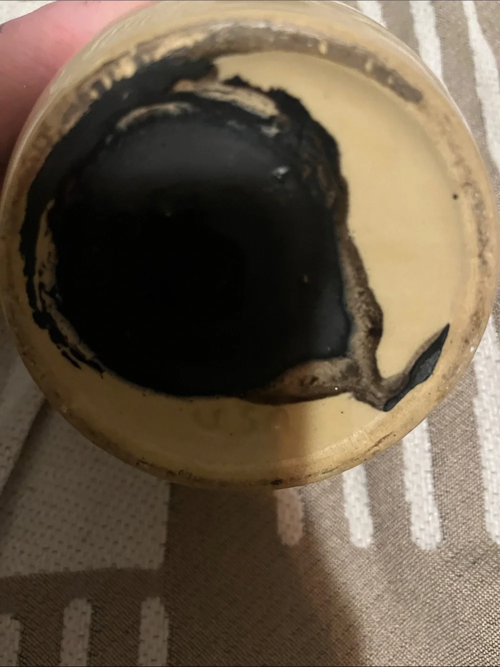Two-Tone Brown & Cream moon shine jug